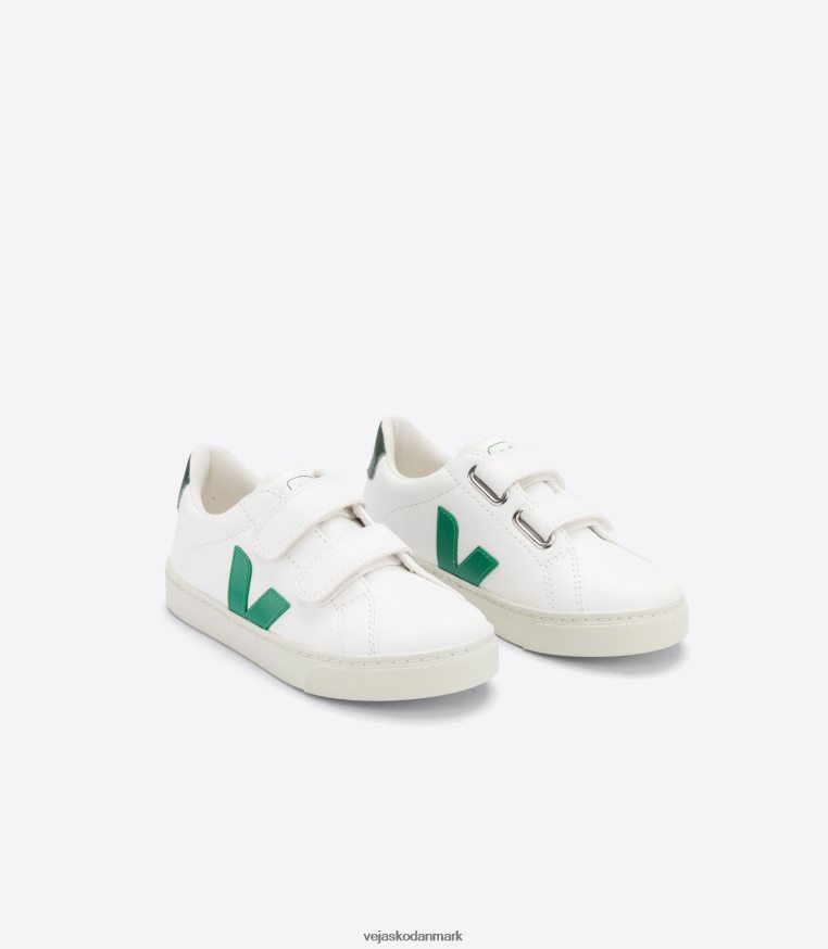 Veja børn esplar kromfri læder hvid emeraude cypern sko 6882FB337