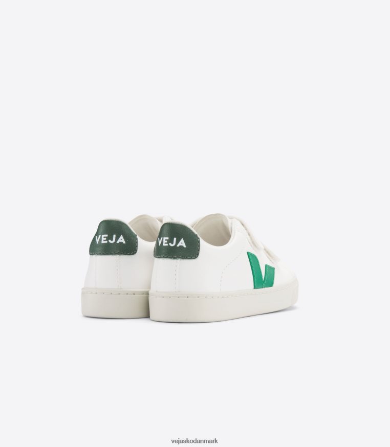 Veja børn esplar kromfri læder hvid emeraude cypern sko 6882FB337