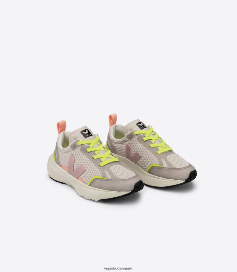 Veja børn kanariefugle elastiske snørebånd alveomesh naturlig babe sko 6882FB388