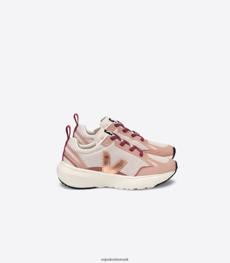 Veja børn kanariefugle elastiske snørebånd alveomesh naturlig venus sko 6882FB385