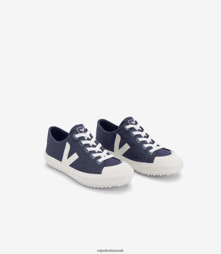 Veja børn flip elastiske snørebånd canvas marine pierre sko 6882FB392