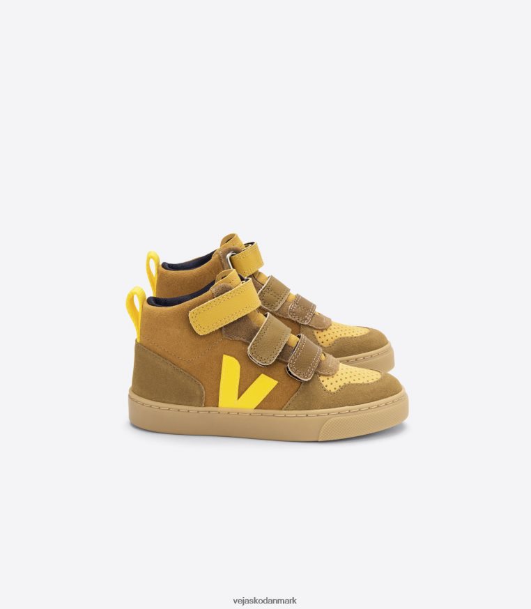 Veja børn v-10 mid ruskind multico camel tonic sko 6882FB345