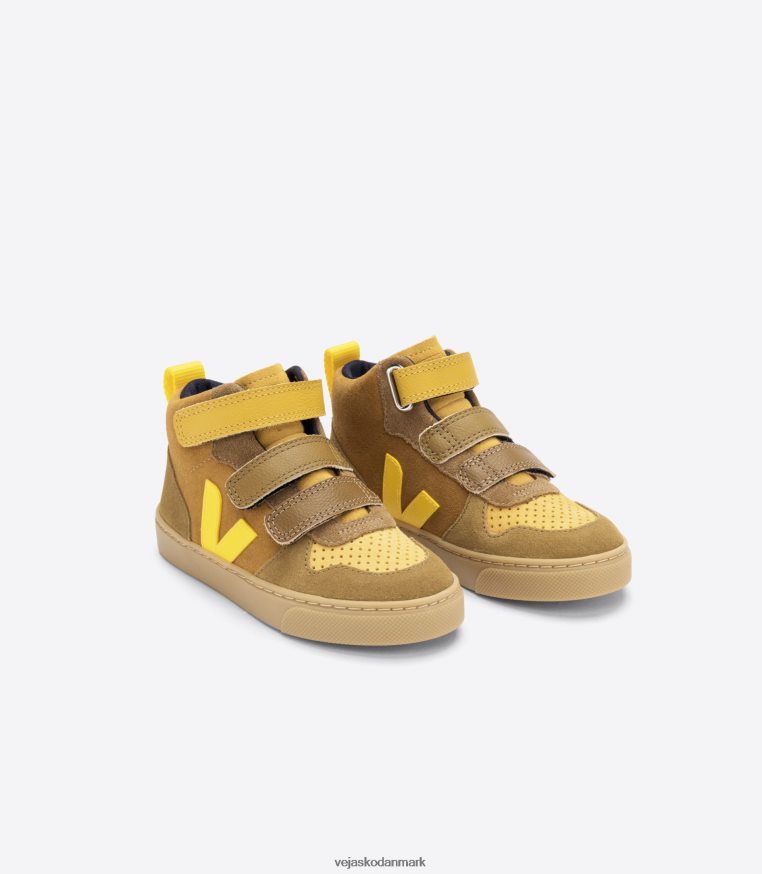 Veja børn v-10 mid ruskind multico camel tonic sko 6882FB345