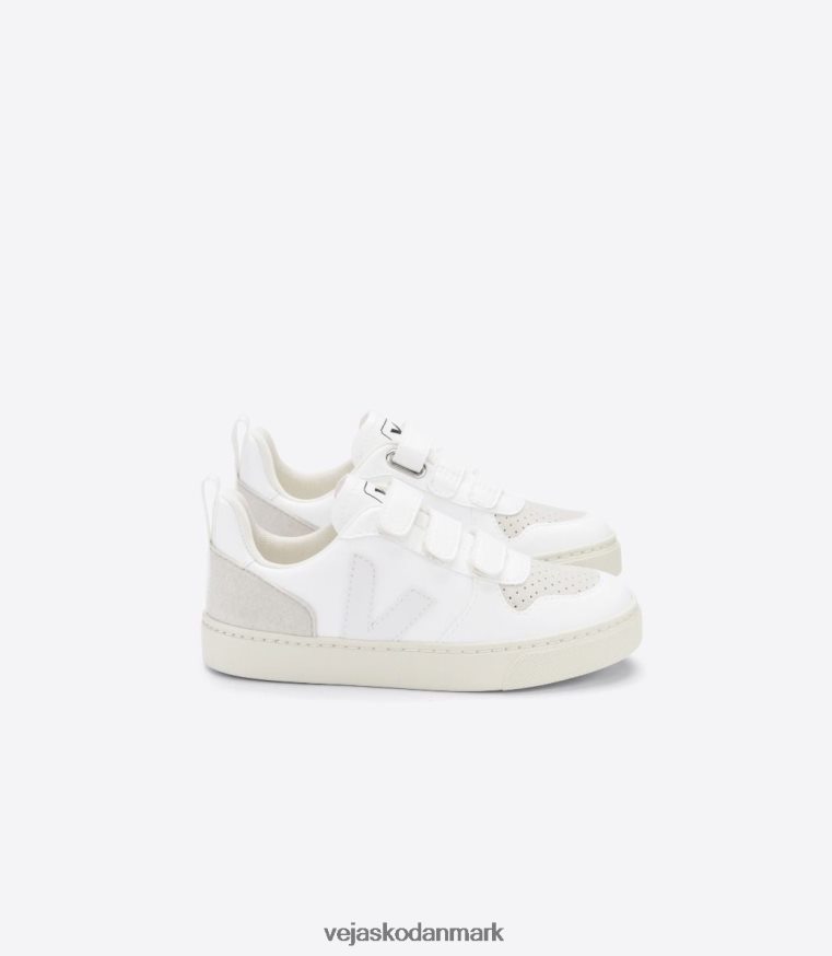 Veja børn v-10 cwl hvid natur sko 6882FB373