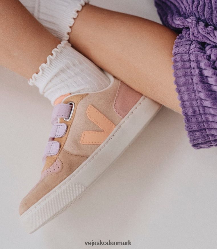 Veja børn v-10 ruskind multico sable sko 6882FB364