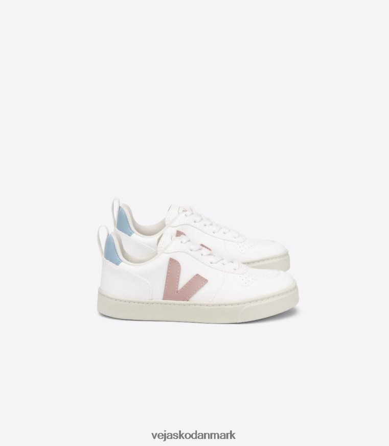 Veja børn v-10 snørebånd cwl hvid babe blå sko 6882FB370