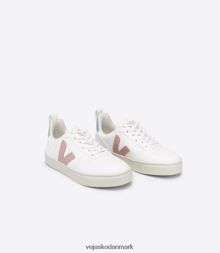 Veja børn v-10 snørebånd cwl hvid babe blå sko 6882FB370