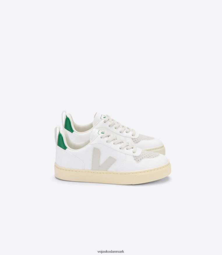 Veja børn v-10 snørebånd cwl hvid pierre emeraude sko 6882FB366