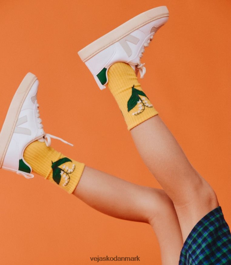 Veja børn v-10 snørebånd cwl hvid pierre emeraude sko 6882FB366