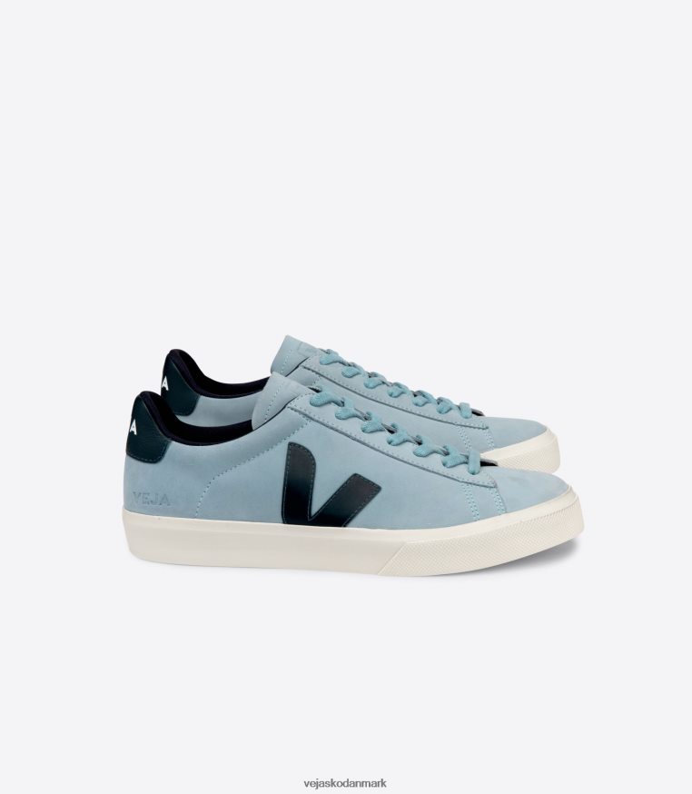 Veja Kvinder campo nubuck stål nautico sko 6882FB224