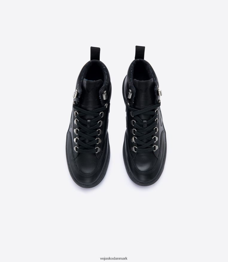 Veja Kvinder roraima læder sort grafit sort sål sko 6882FB253