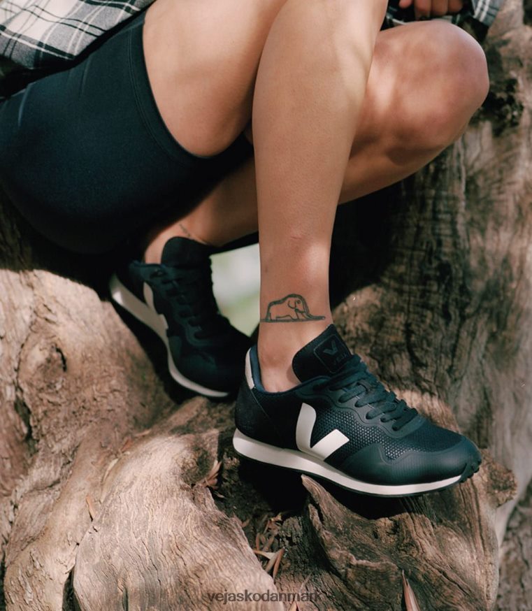 Veja Kvinder sdu rt b-mesh sort hvid natur sko 6882FB266