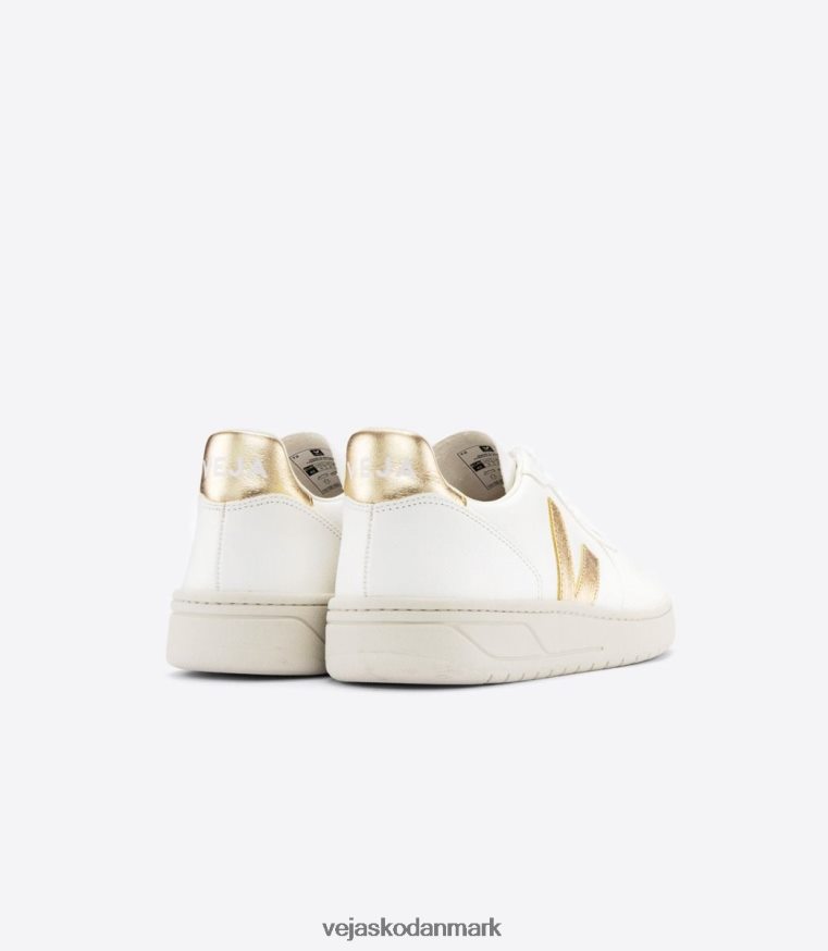 Veja Kvinder v-10 kromfri læder hvid platin sko 6882FB233