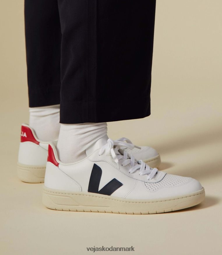 Veja Kvinder v-10 læder hvid nautico pekin sko 6882FB238