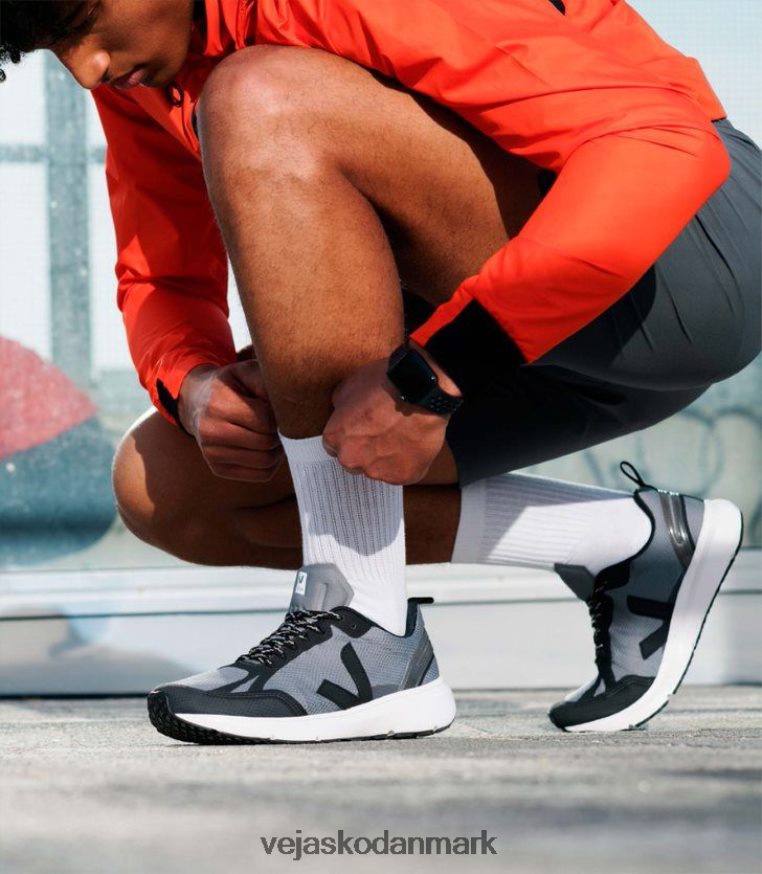 Veja Mænd condor 2 alveomesh beton sort sko 6882FB200