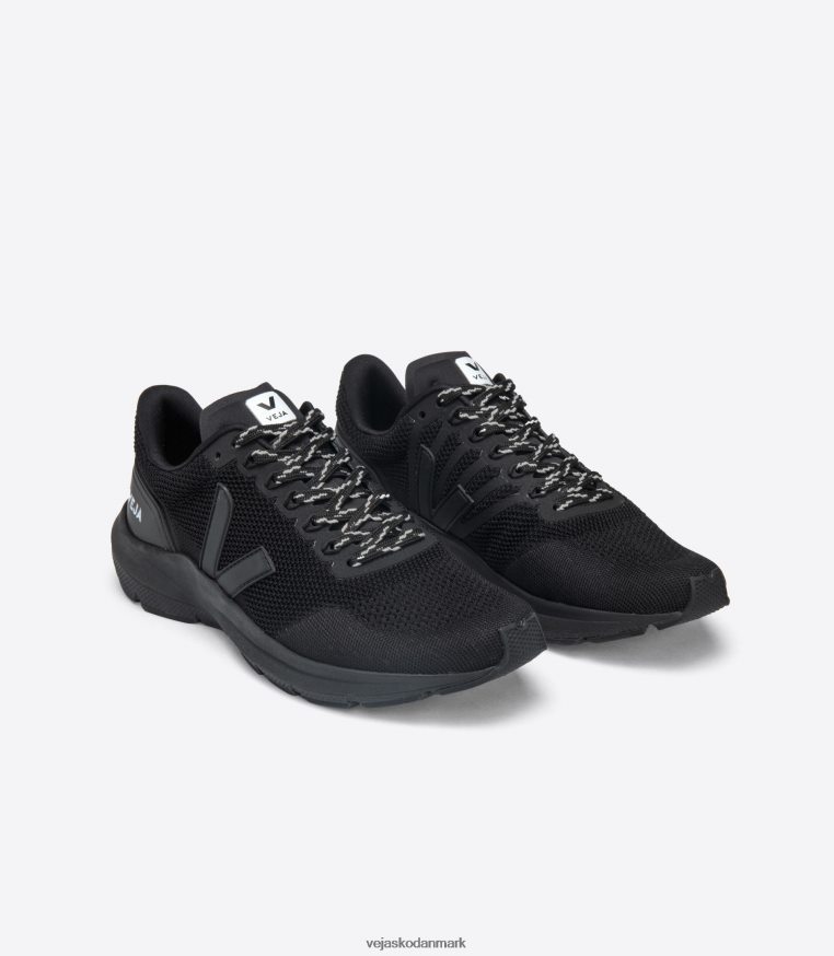 Veja Mænd marlin v-strik hel sort sko 6882FB203