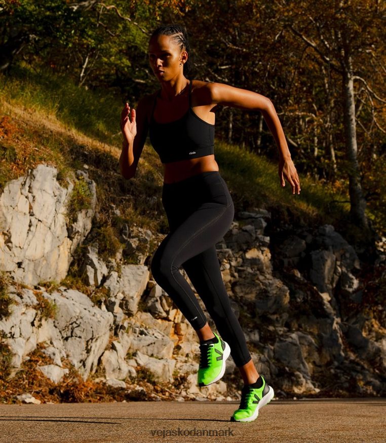 Veja Mænd marlin v-strik vert fluo sort sko 6882FB206