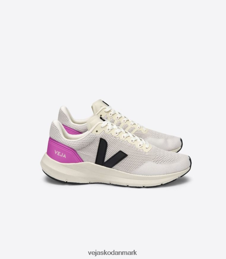 Veja Mænd marlin v-strikket kridtsort ultraviolet sko 6882FB211