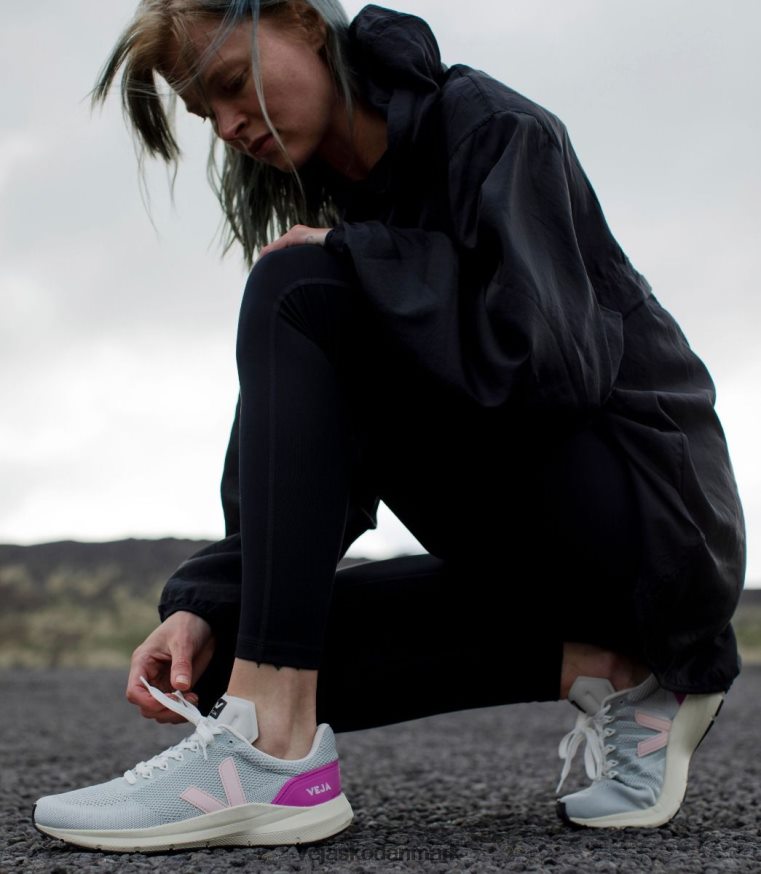 Veja Mænd marlin v-strikket kridtsort ultraviolet sko 6882FB211