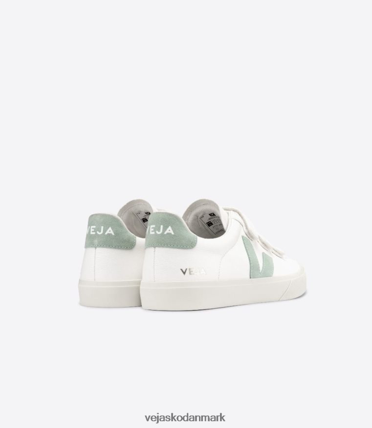 Veja Mænd recife kromfri læder hvid matcha sko 6882FB109