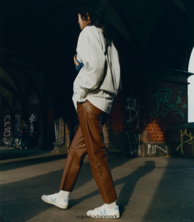 Veja Mænd recife kromfrit læder hvidt stål sko 6882FB116