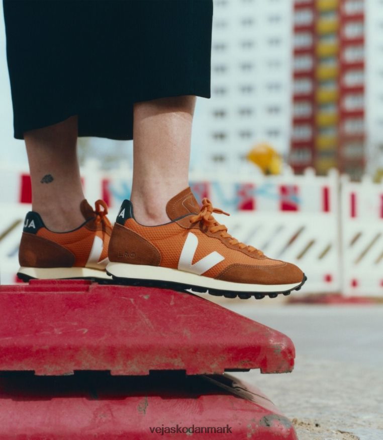 Veja Mænd rio branco alveomesh græskar hvid sko 6882FB104