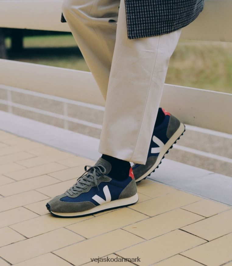 Veja Mænd rio branco alveomesh nautico hvid orange fluo sko 6882FB99