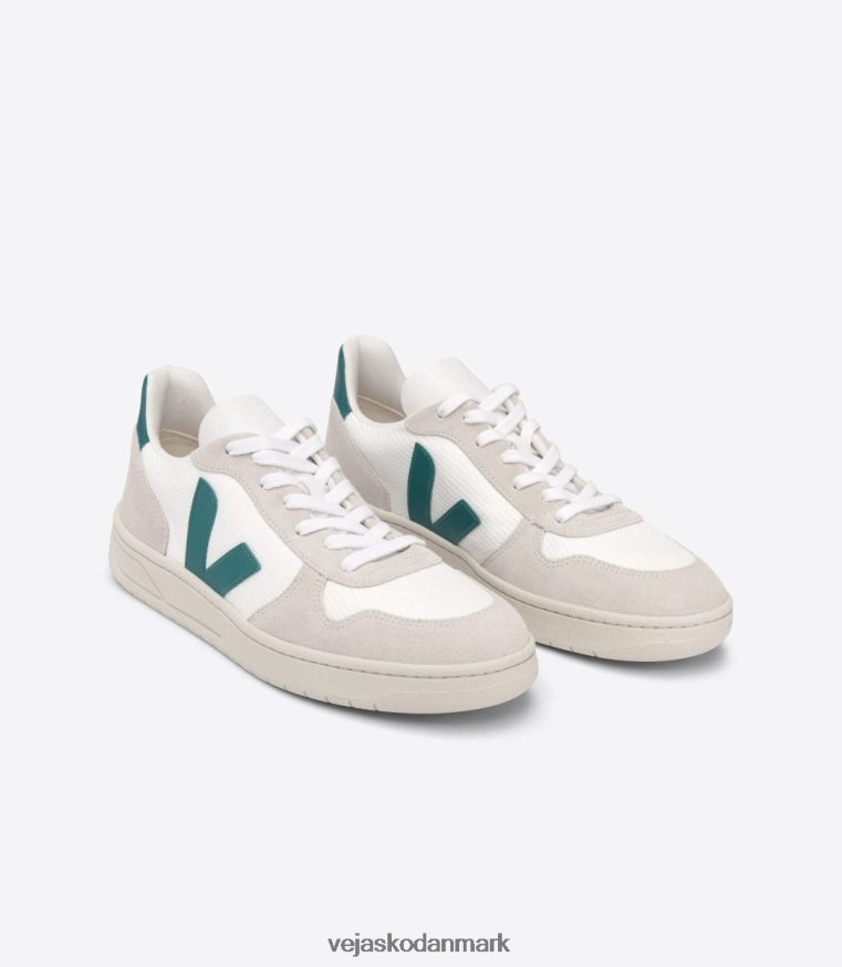 Veja Mænd v-10 b-mesh hvid bretagne sko 6882FB58