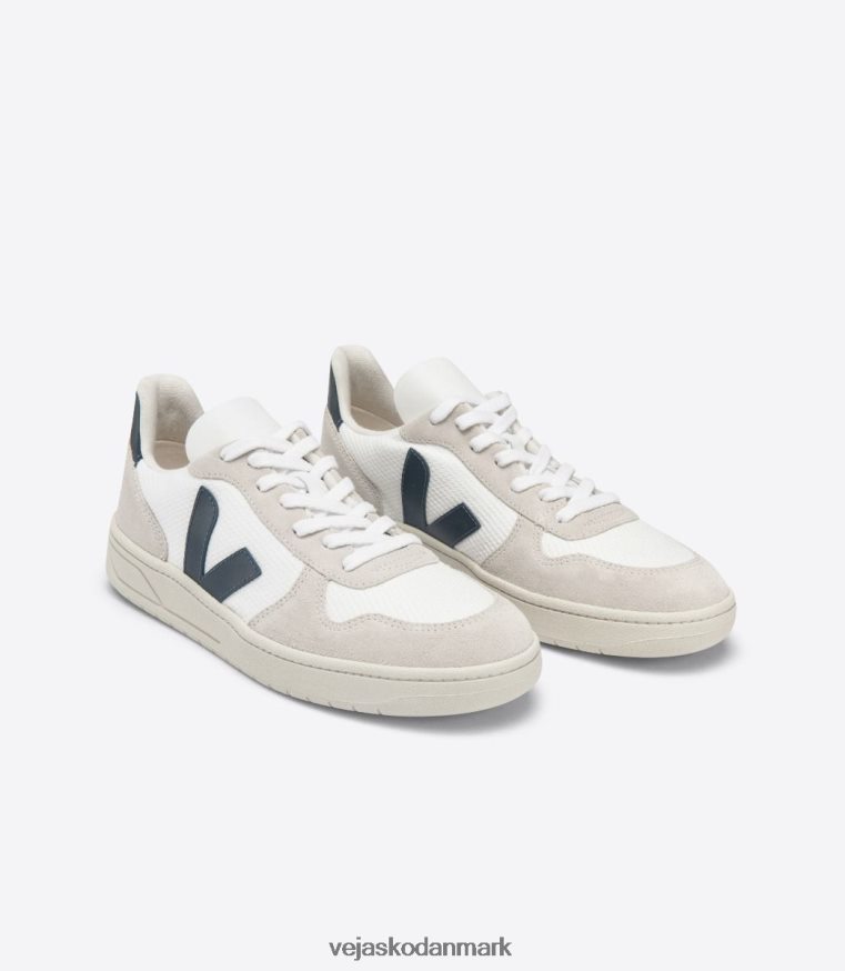 Veja Mænd v-10 b-mesh hvid nautico sko 6882FB46