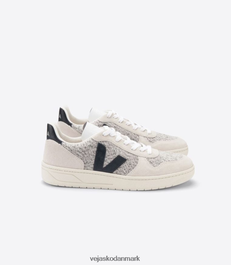 Veja Mænd v-10 flannel sne sort sko 6882FB67