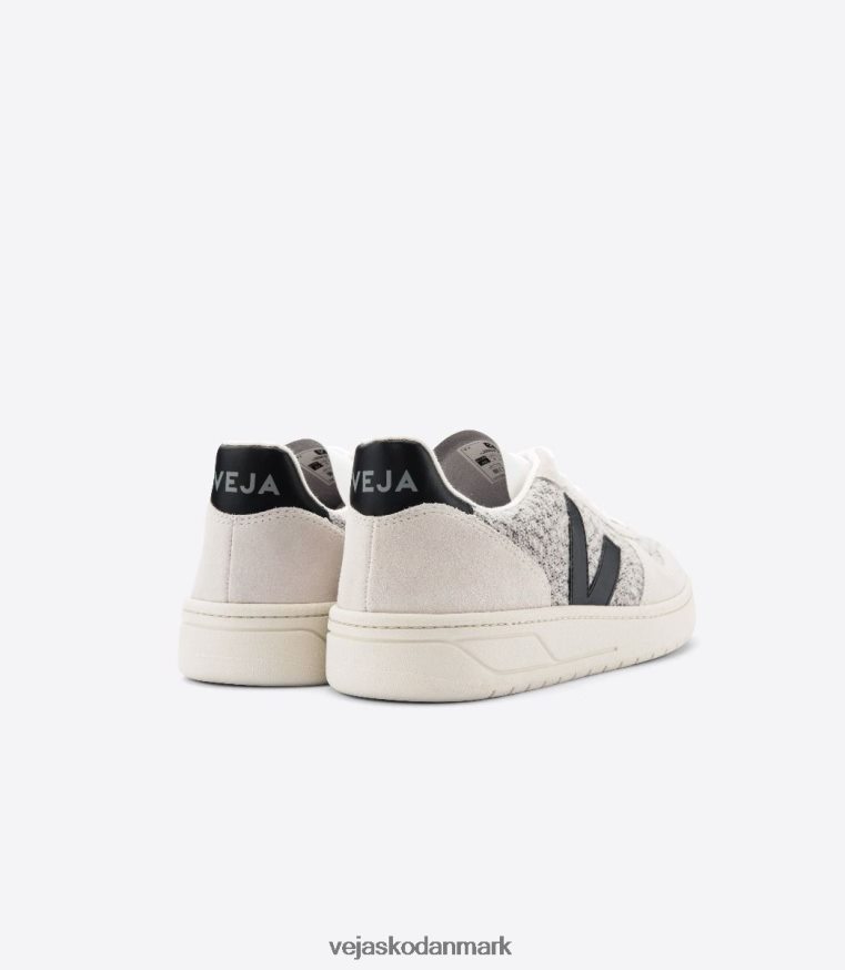Veja Mænd v-10 flannel sne sort sko 6882FB67