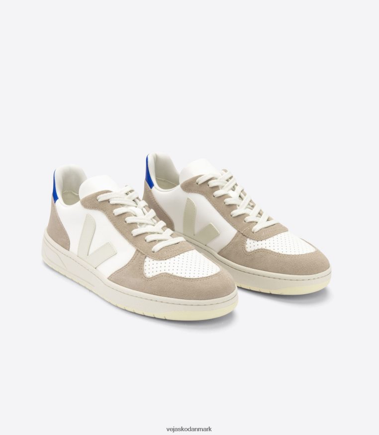 Veja Mænd v-10 kromfri læder hvid sahara paros sko 6882FB68