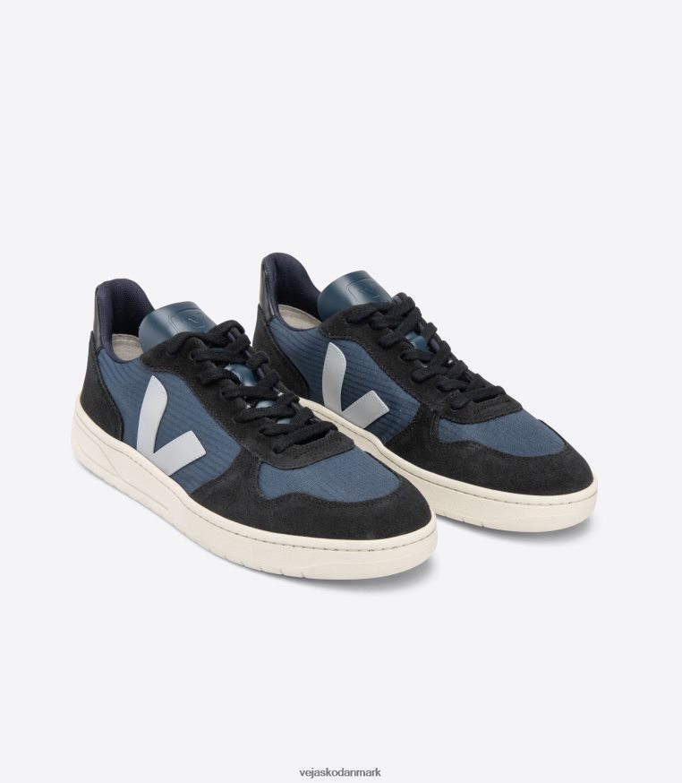 Veja Mænd v-10 ripstop nautico oxford grå sort sko 6882FB62