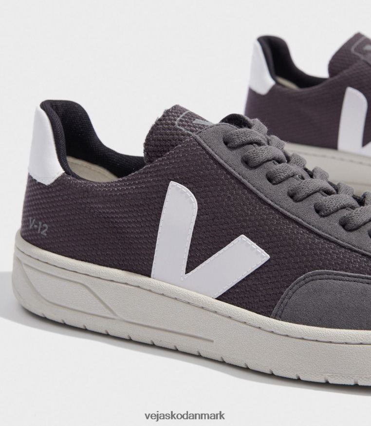 Veja Mænd v-12 vegansk b-mesh grafit hvid sko 6882FB37