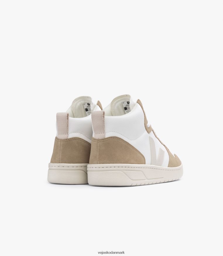 Veja Mænd v-15 kromfri læder hvid pierre sahara sko 6882FB80