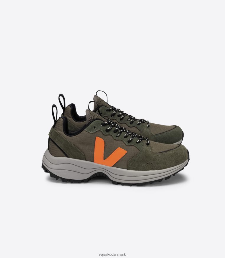 Veja Mænd venturi ripstop kaki neon orange sko 6882FB166